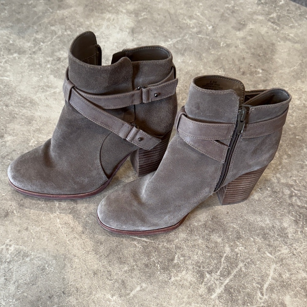 Gianni Bini Women's Suede Ankle Boots - Gray 8.5